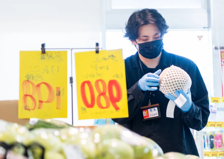 売り場確認の様子