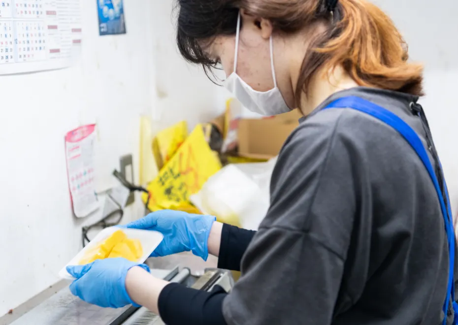 商品準備の様子