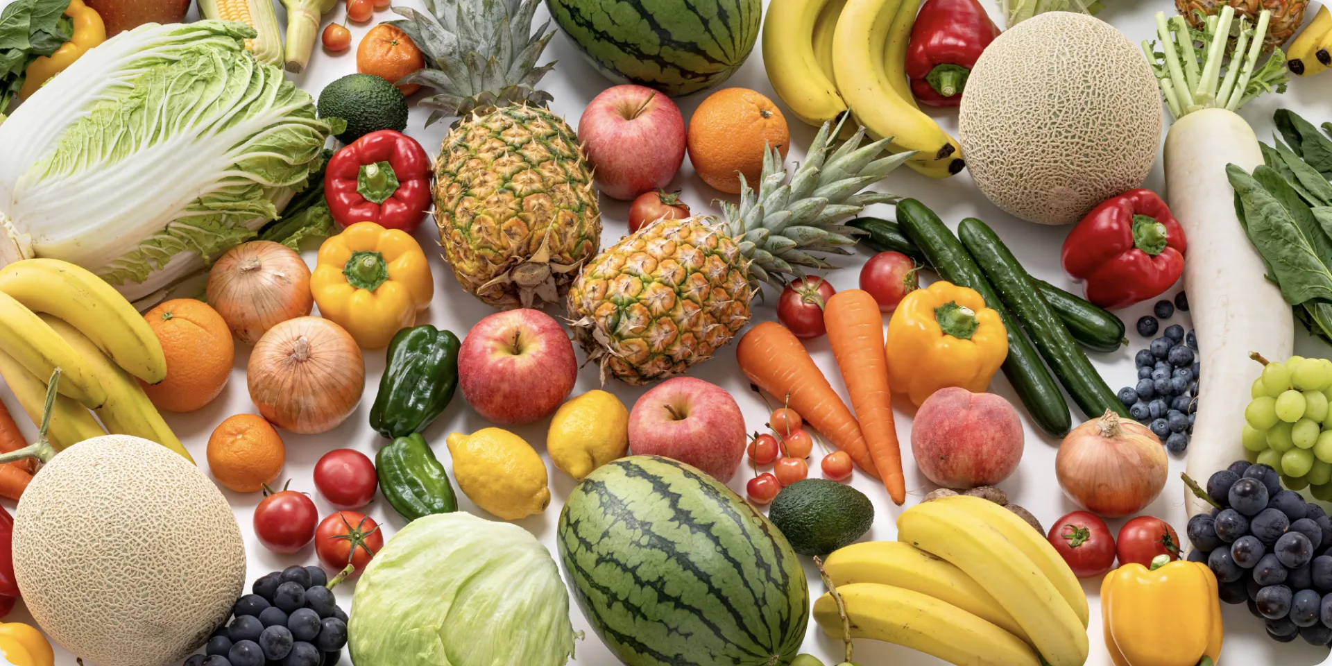 新鮮な果物と野菜